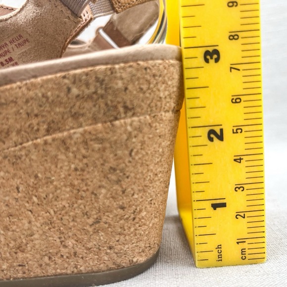 Earth Shoes Womens 8.5M Khaya Kella Sandals Brown Platform Wedge Comfort Heels - Picture 5 of 11